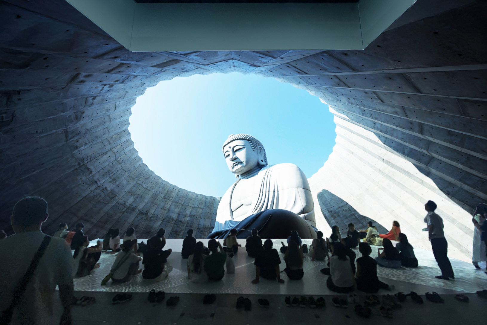 An Immersive 15-meter High Projection Space