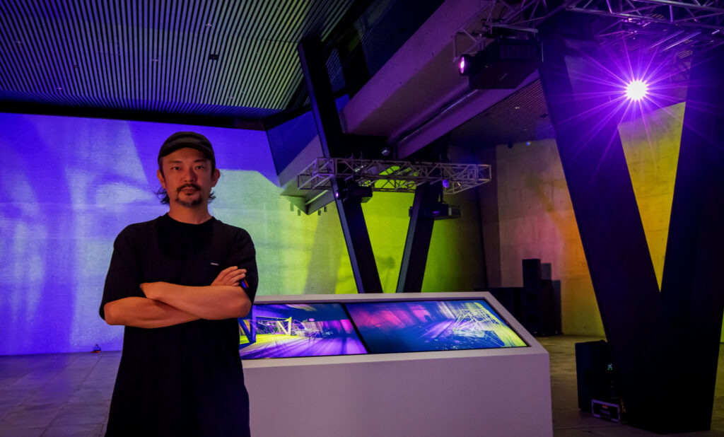 Sound and images resonate in an architectural space, Manabe Daito’schallenge for opening of VS.のアイキャッチ画像